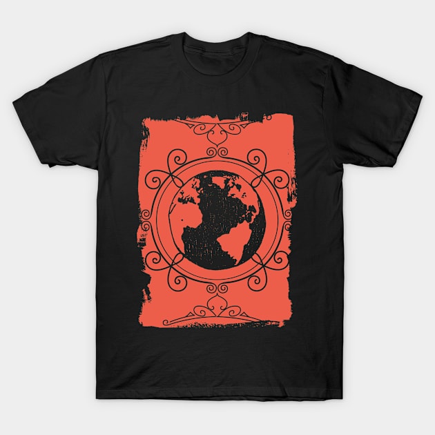 Artsy earth illustration T-Shirt by PallKris